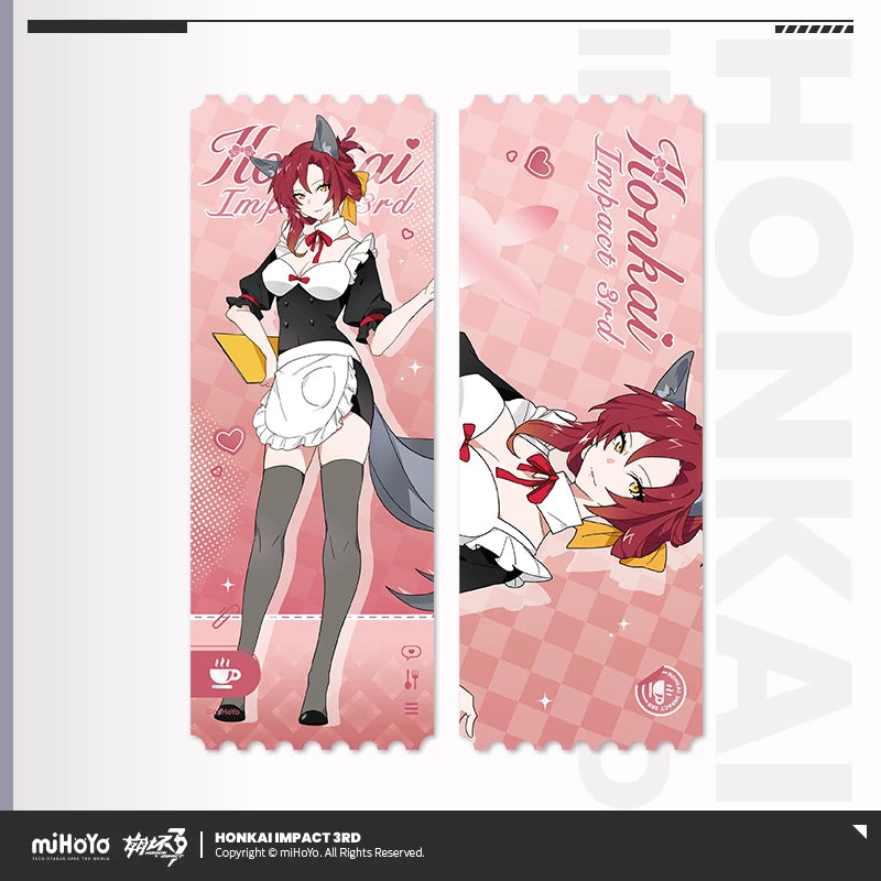 [Pre-Order] Fluffy Cafe Series Holographic Ticket | Honkai Impact 3rd (Within 200 Days)
