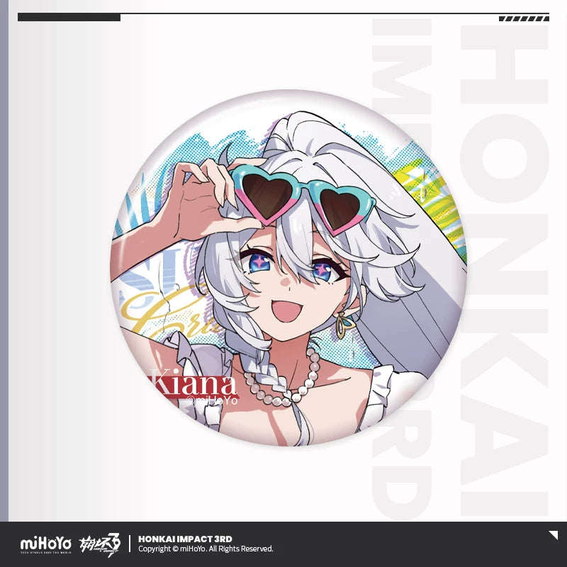 [Pre-Order] Summer Cruise Series Vol.6 Tinplate Badge | Honkai Impact 3rd (Within 200 Days)