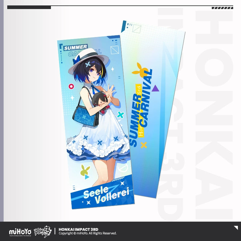 [Official Merchandise] Summer Carnival Series Holographic Collectible Tickets | Honkai Impact 3rd