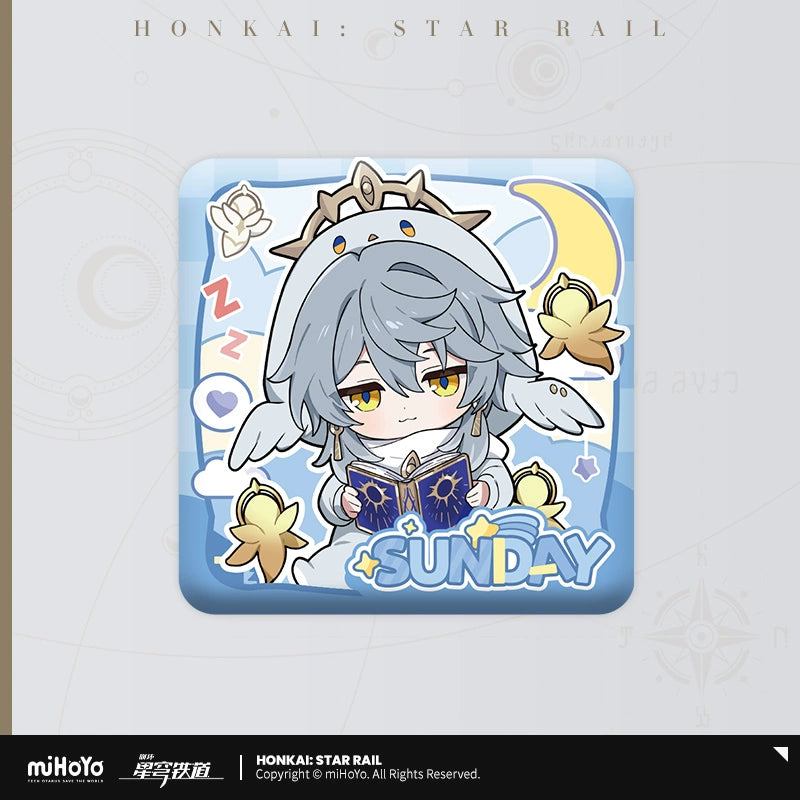 [Pre-Order] Boys’ Dormitory Series Chibi Square Badge | Honkai: Star Rail (Within 200 Days)