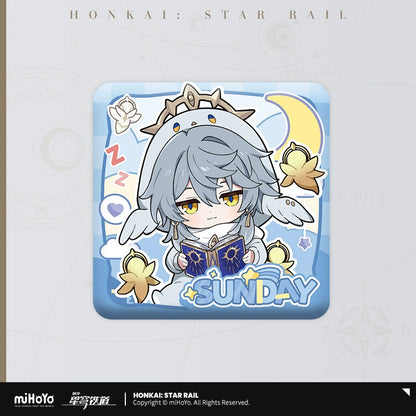 [Pre-Order] Boys’ Dormitory Series Chibi Square Badge | Honkai: Star Rail (Within 200 Days)
