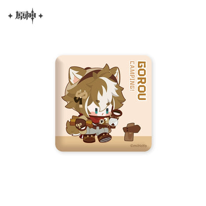 [Official Merchandise] Go Camping! Series: Square Badges | Genshin Impact