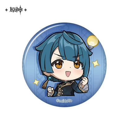 [Official Merchandise] Chibi Emoji Series Badge - Liyue Harbor | Genshin Impact