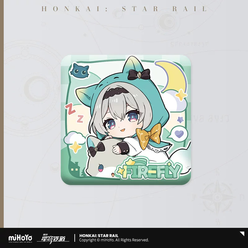 [Pre-Order] Girls’ Dormitory Series Chibi Square Badge | Honkai: Star Rail (Within 200 Days)