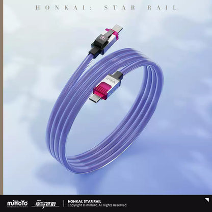 [Pre-Order] Wolf Cub Pixel Series Fast Charging Adapter & Fast Charging Data Cable | Honkai: Star Rail (Within 200 Days)