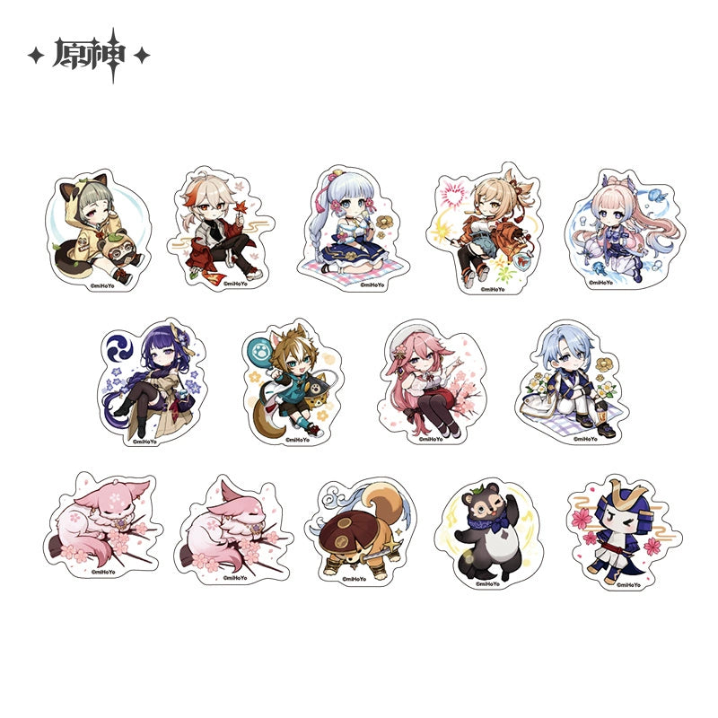 [Official Merchandise] Outing Theme Series: Chibi Character Sticker Pack | Genshin Impact