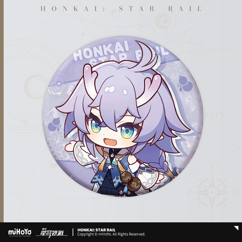 [Official Merchandise] Express Travel Notes Series Chibi Tinplate Badge | Honkai: Star Rail