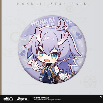 [Official Merchandise] Express Travel Notes Series Chibi Tinplate Badge | Honkai: Star Rail