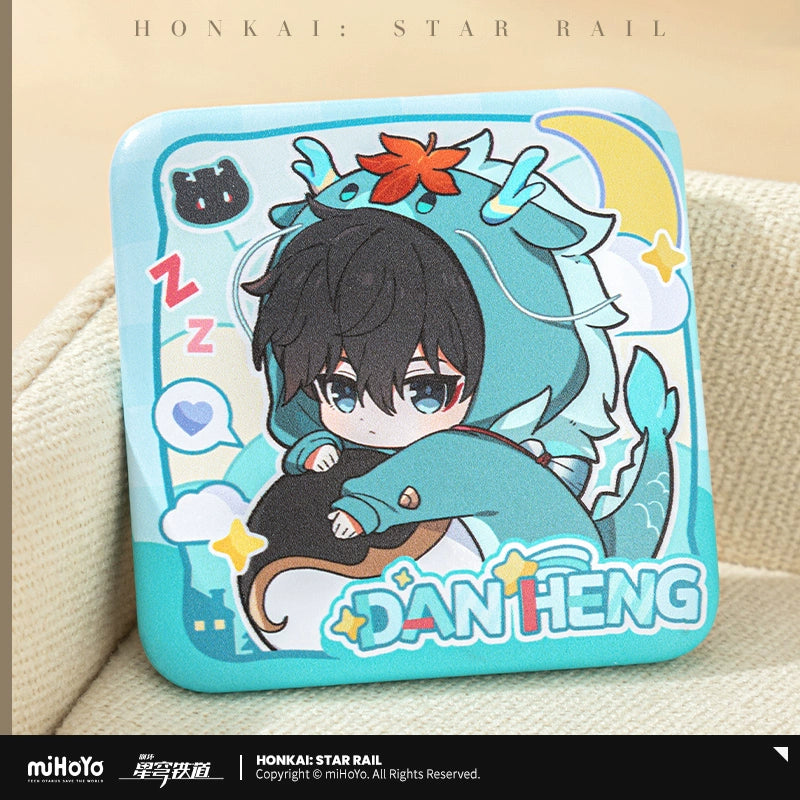 [Pre-Order] Boys’ Dormitory Series Chibi Square Badge | Honkai: Star Rail (Within 200 Days)