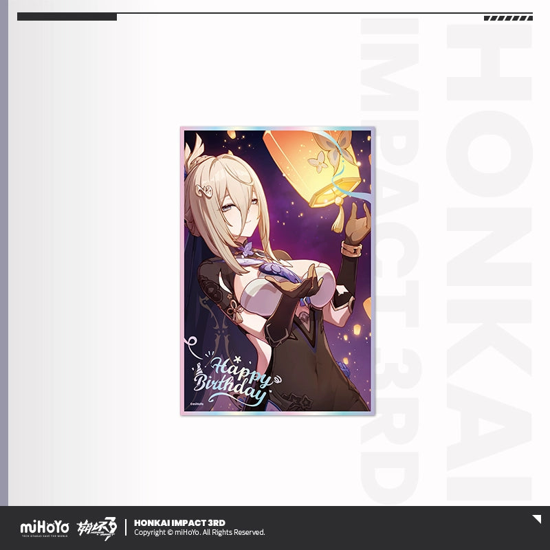 [Official Merchandise] Birthday Celebration Series PET Shikishi | Honkai Impact 3rd