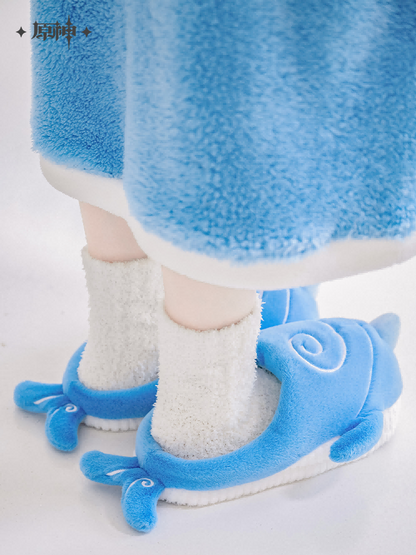 [Official Merchandise] Tartaglia Monoceros Caeli Plush Home Series: Slippers | Genshin Impact