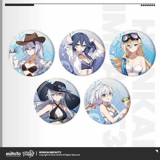 [Official Merchandise] Summer Cruise Series: Metal Badge Vol.2 | Honkai Impact 3rd