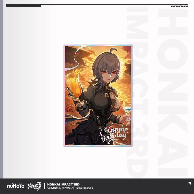 [Official Merchandise] Birthday Celebration Series PET Shikishi | Honkai Impact 3rd