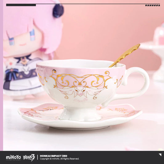 [Official Merchandise] Spotless Leisure Elysia Impression Cup and Saucer Set | Honkai Impact 3rd