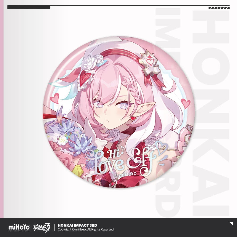 [Pre-Order] Love Squared Series Tinplate Badge | Honkai Impact 3rd (Within 200 Days)