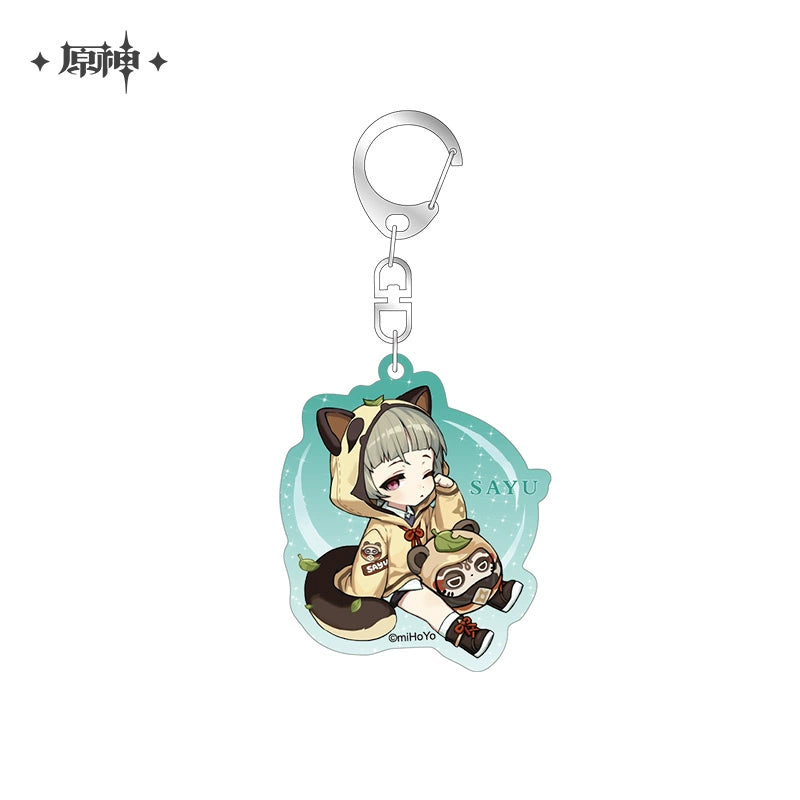 [Official Merchandise] Outing Theme Series: Chibi Character Badges & Keychains | Genshin Impact