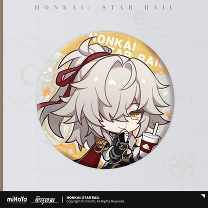 [Official Merchandise] Express Travel Notes Series Chibi Tinplate Badge | Honkai: Star Rail