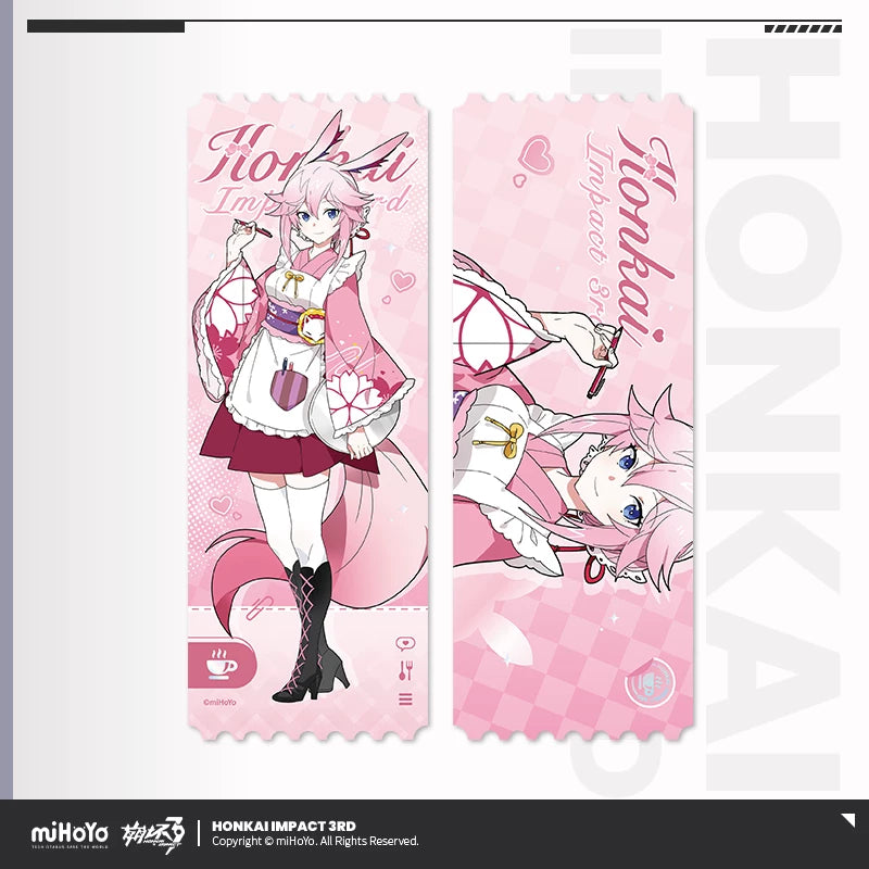 [Pre-Order] Fluffy Cafe Series Holographic Ticket | Honkai Impact 3rd (Within 200 Days)