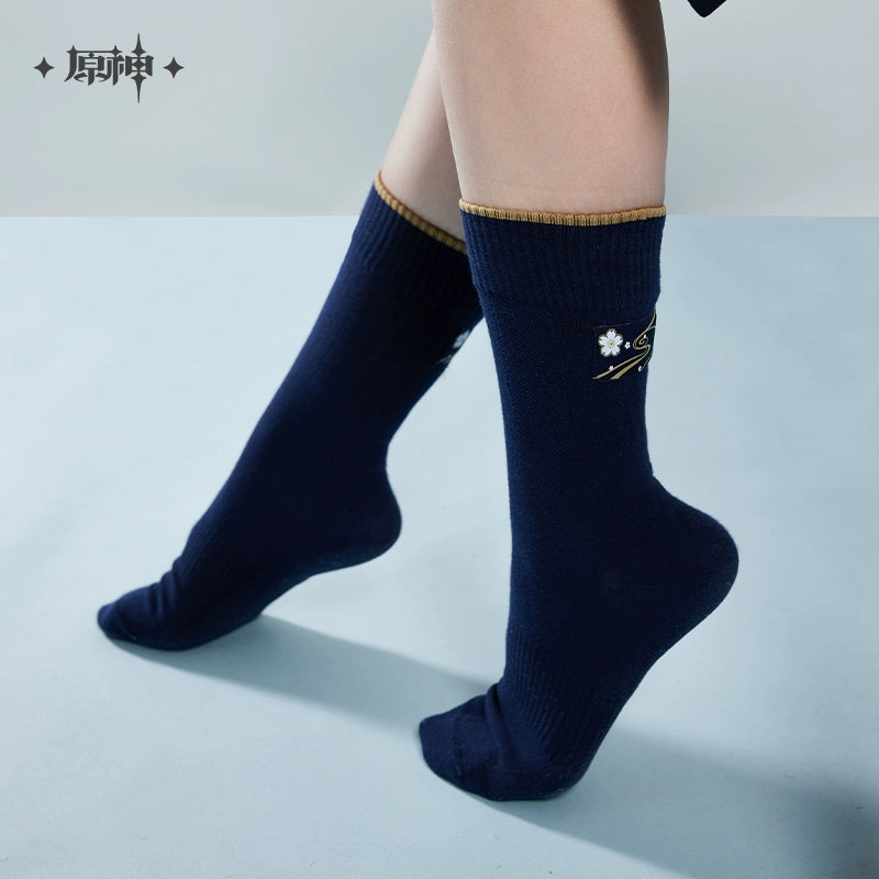 [Official Merchandise] Kamisato Ayaka Themed Impression Series: Mid-Calf Socks | Genshin Impact