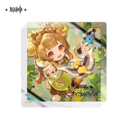 [Pre-Order] Birthday Series Character Thick Acrylic Coasters 2025 | Genshin Impact (Nov 2025)
