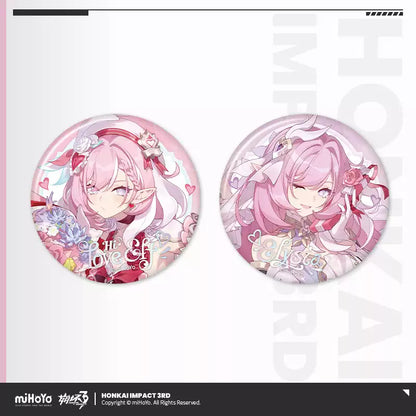 [Pre-Order] Love Squared Series Tinplate Badge | Honkai Impact 3rd (Within 200 Days)