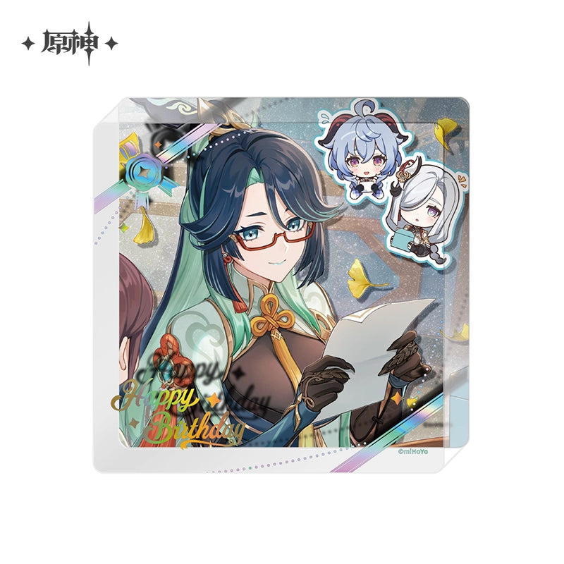 [Pre-Order] Birthday Series Character Thick Acrylic Coasters 2025 | Genshin Impact (Nov 2025)