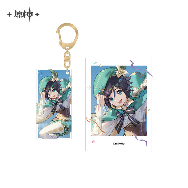 Genshin Impact Polaroid & Acrylic Keychain Set, FES2023 – KUMAGAME