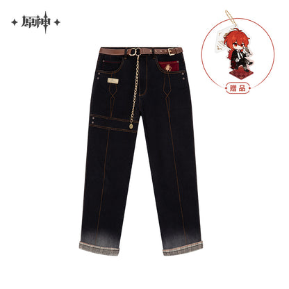 [Official Merchandise] Diluc Theme Impression Series: Denim Jeans | Genshin Impact