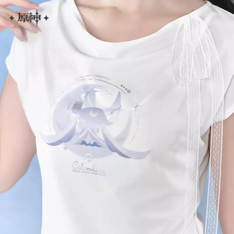[Pre-Order] Columbina Theme Impression Series Slim Fit Short Sleeve T-Shirt | Genshin Impact (Oct 2026)