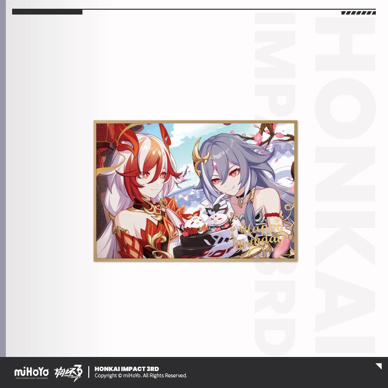 [Official Merchandise] Birthday Celebration Series PET Shikishi | Honkai Impact 3rd