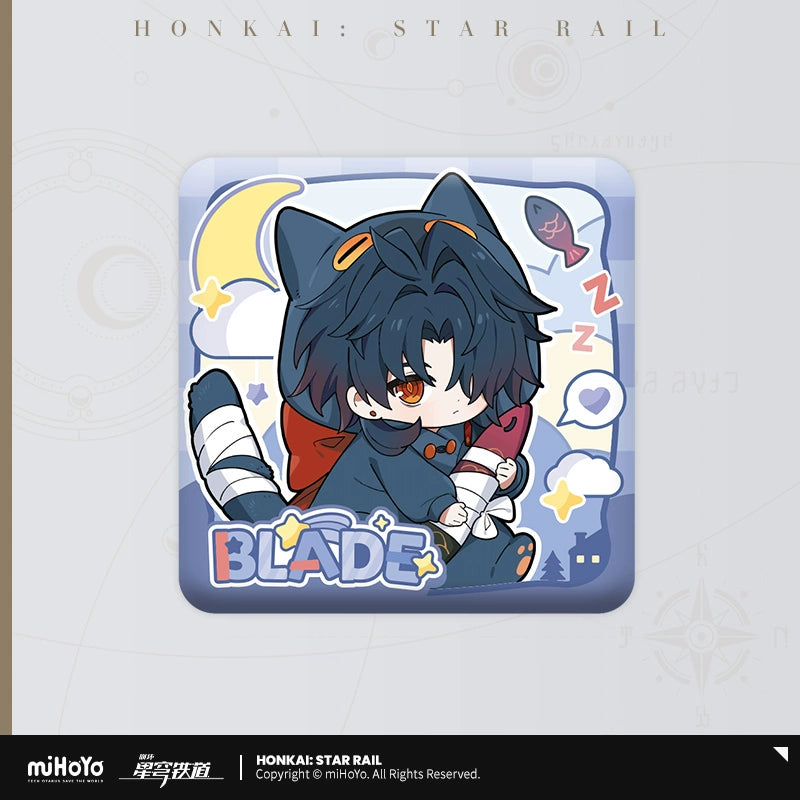 [Pre-Order] Boys’ Dormitory Series Chibi Square Badge | Honkai: Star Rail (Within 200 Days)