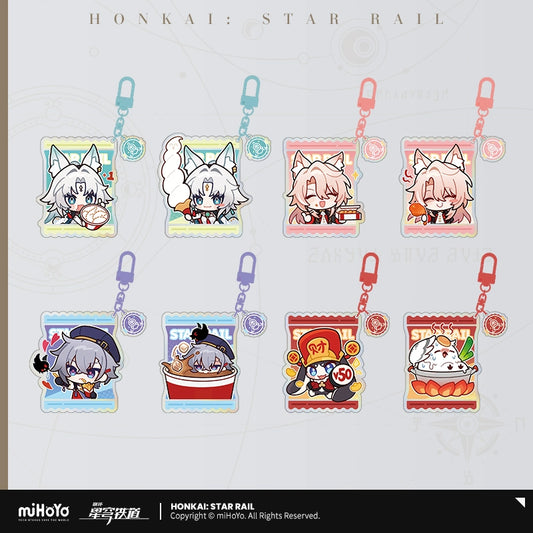 [Official Merchandise] KFC Series Chibi Sticker Pack Acrylic Charm | Honkai: Star Rail