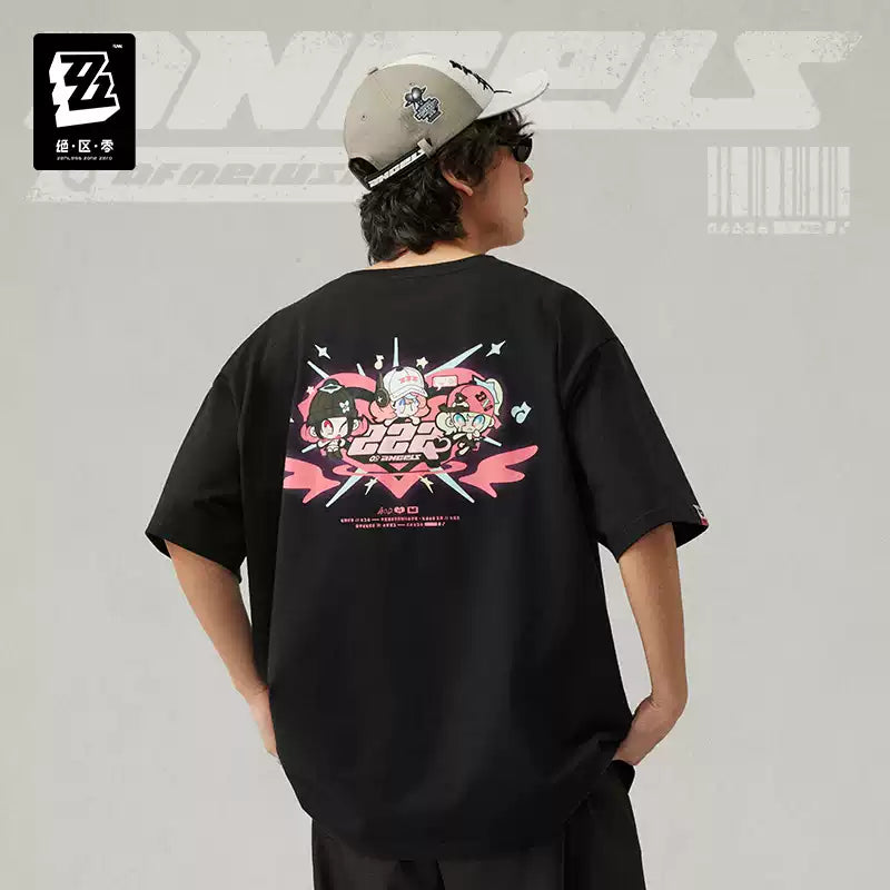 [Pre-Order] Sān-Z STUDIO Angels of Delusion Contrast Print Short Sleeve T-Shirt | Zenless Zone Zero (Sep 2026)