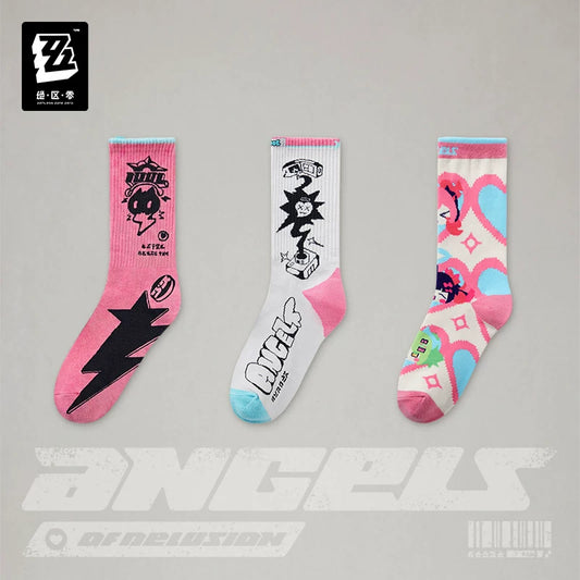 [Pre-Order] Sān-Z STUDIO Angels of Delusion Printed & Embroidered Socks Set | Zenless Zone Zero (Nov 2026)