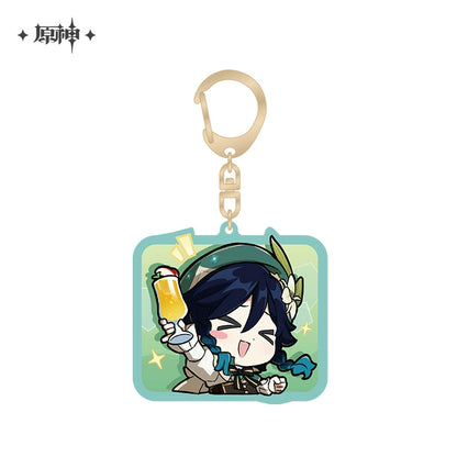 [Official Merchandise] Chibi Emoji Series Acrylic Charm - Mondstadt | Genshin Impact