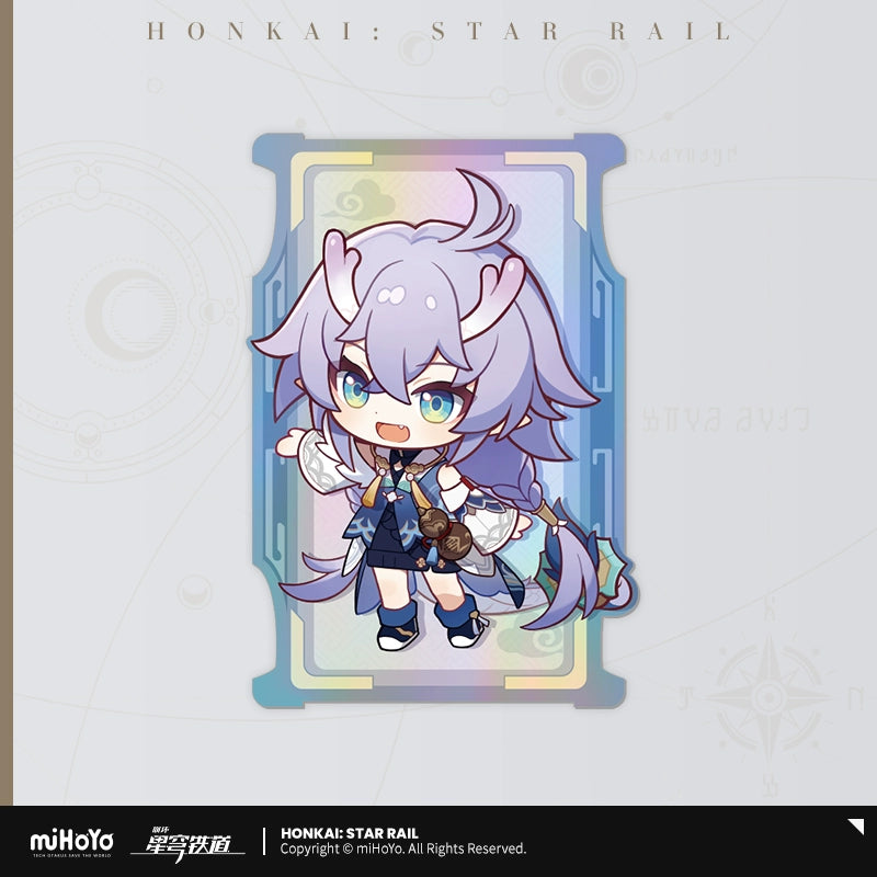 [Pre-Order] Express Travel Notes Series Chibi Holographic Collectible Ticket | Honkai: Star Rail (Within 200 Days)