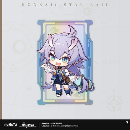 [Pre-Order] Express Travel Notes Series Chibi Holographic Collectible Ticket | Honkai: Star Rail (Within 200 Days)