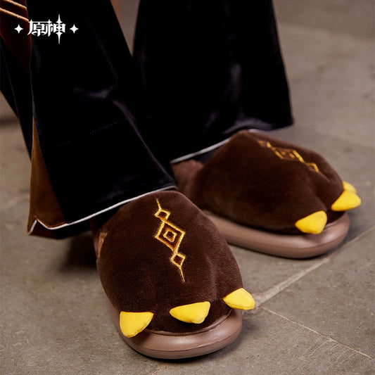 [Official Merchandise] Zhongli Theme Impression Series Exuvia Plush Home Slippers | Genshin Impact