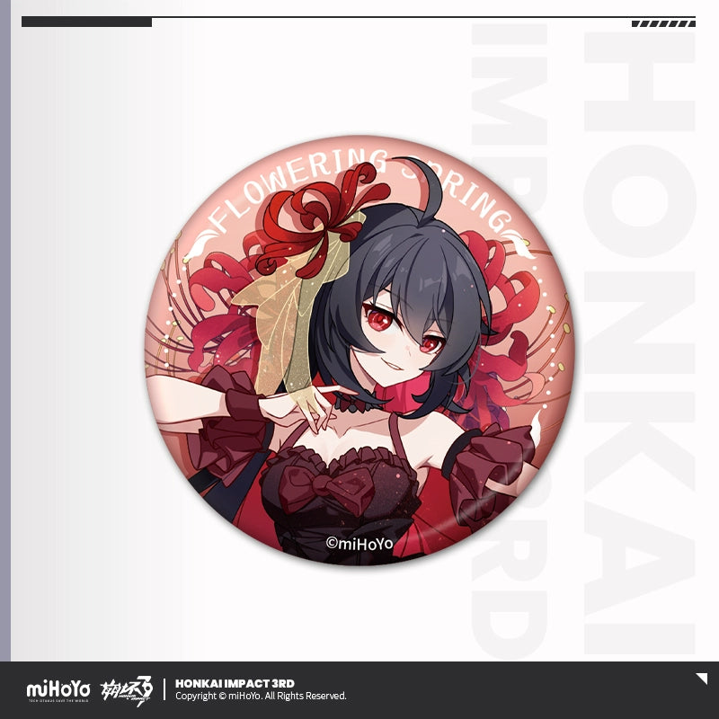 [Pre-Order] Flowering Spring Series Tinplate Badges | Honkai Impact 3rd (Aug 2024)