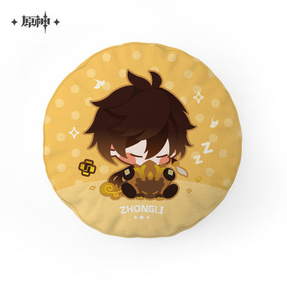 [Official Merchandise] Zhongli & Tartaglia Chibi Character Throw Pillow | Genshin Impact