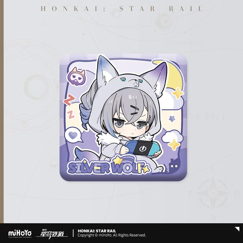 [Pre-Order] Girls’ Dormitory Series Chibi Square Badge | Honkai: Star Rail (Within 200 Days)