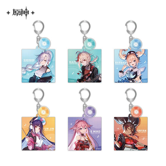 [Official Merchandise] Genshin Concert 2022 Melodies of an Endless Journey: Acrylic Keychains