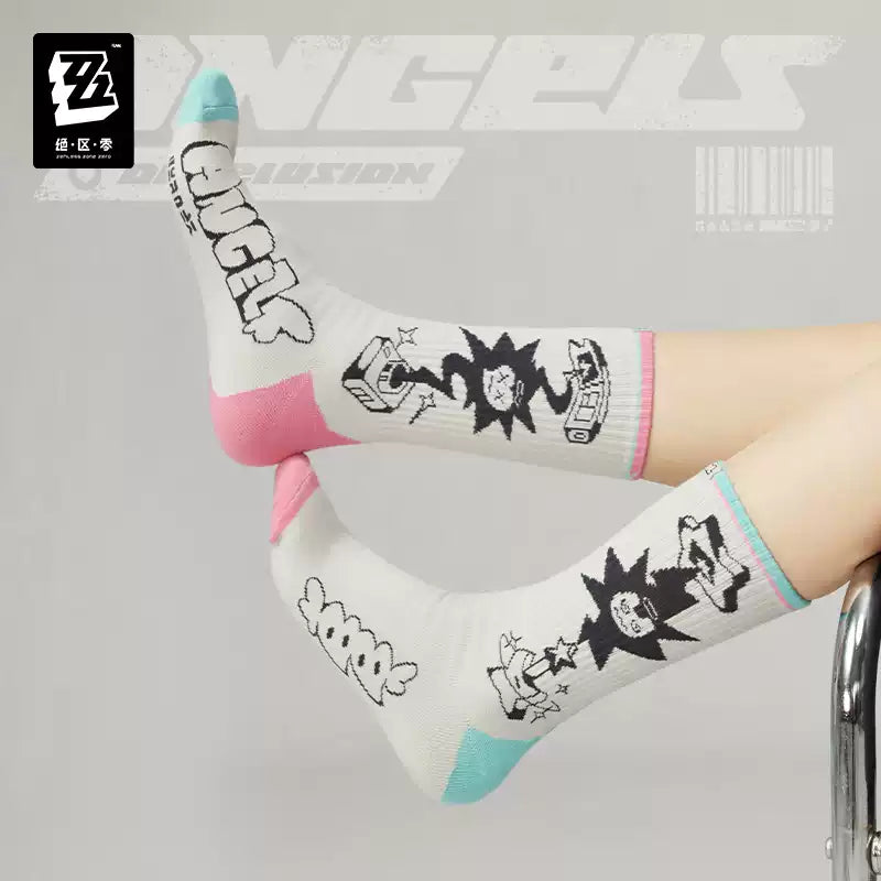 [Pre-Order] Sān-Z STUDIO Angels of Delusion Printed & Embroidered Socks Set | Zenless Zone Zero (Nov 2026)