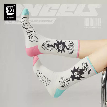 [Pre-Order] Sān-Z STUDIO Angels of Delusion Printed & Embroidered Socks Set | Zenless Zone Zero (Nov 2026)