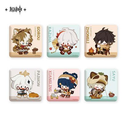 [Official Merchandise] Go Camping! Series: Square Badges | Genshin Impact