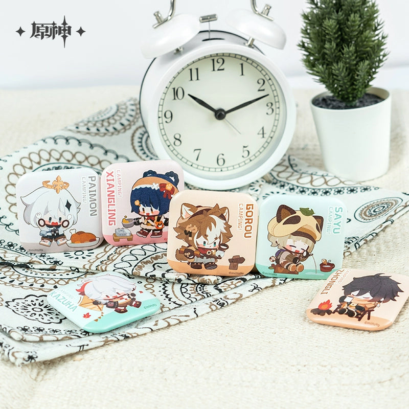 [Official Merchandise] Go Camping! Series: Square Badges | Genshin Impact
