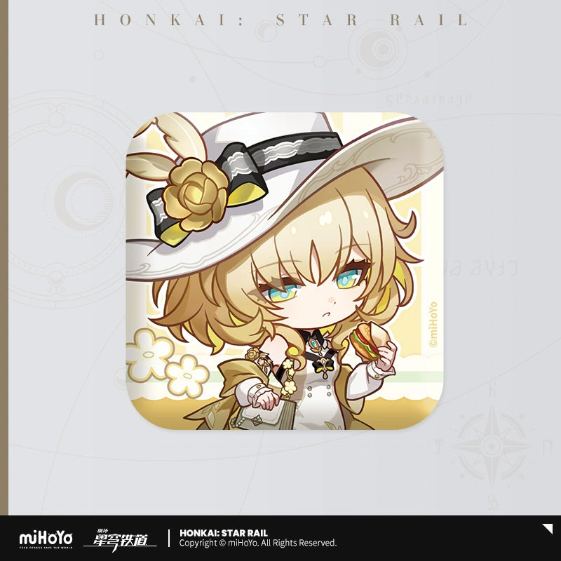 [Pre-Order] Express Travel Notes Series Chibi Tinplate Badge | Honkai: Star Rail (Within 200 Days)