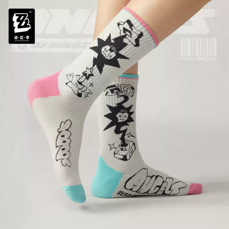 [Pre-Order] Sān-Z STUDIO Angels of Delusion Printed & Embroidered Socks Set | Zenless Zone Zero (Nov 2026)