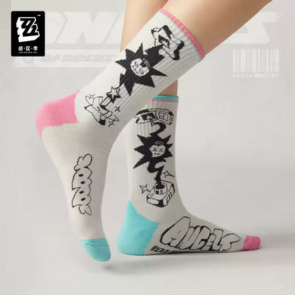 [Pre-Order] Sān-Z STUDIO Angels of Delusion Printed & Embroidered Socks Set | Zenless Zone Zero (Nov 2026)