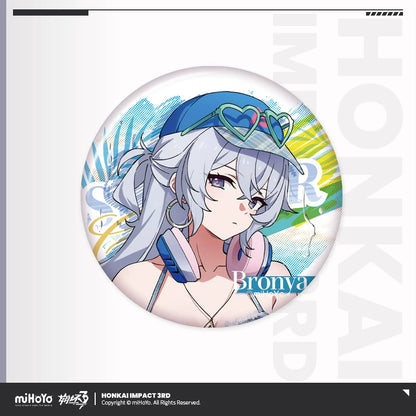 [Pre-Order] Summer Cruise Series Vol.6 Tinplate Badge | Honkai Impact 3rd (Within 200 Days)